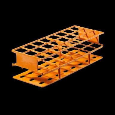 Nalgene Unwire 24-Place Test Tube Rack for 30mm Tubes - Orange