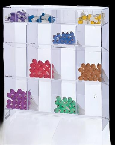 Test Tube Rack Clear 5-1/4 X 15-1/2 X 17-1/2 Inch