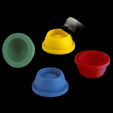 Globe® Scientific Tube Closure TPE / Santoprene Plug Cap Blue For 16 mm Recapping Vacuum Blood Tubes and Test Tubes NonSterile
