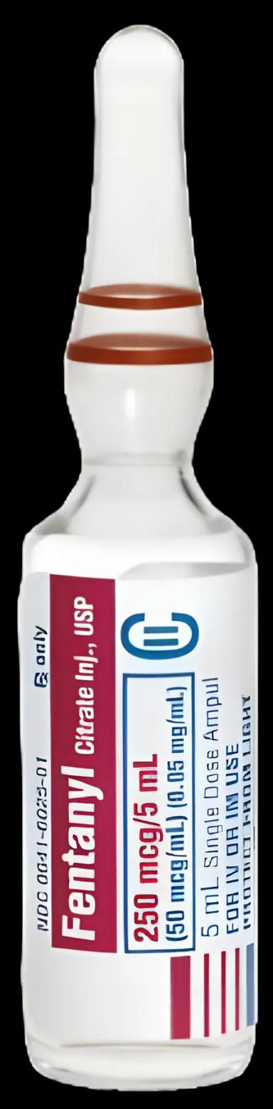 Fentanyl Citrate, Preservative Free 50 mcg / mL Injection Ampule 5 mL CII - 00641602510