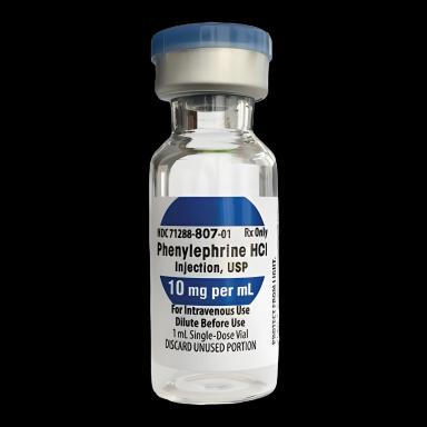Phenylephrine HCl 10 mg / mL Injection Single-Dose Vial 1 mL - 71288080702