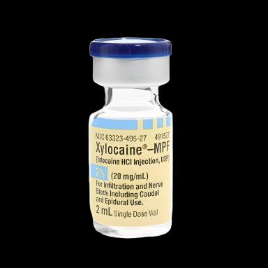 Xylocaine MPF Lidocaine HCl 2% Injection - Preservative-Free, 20mg/mL, 2mL Vial