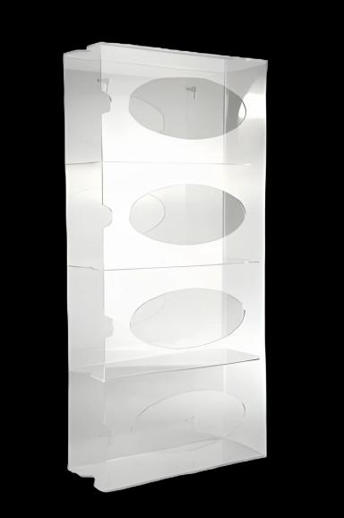 Glove Box Holder Horizontal or Vertical Mounted 4-Box Capacity Clear 4.125 X 10.125 X 21.25 Inch Acrylic