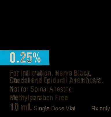 Sensorcaine® - MPF Bupivacaine HCl, Preservative Free 0.25%, 2.5 mg / mL Injection Single-Dose Vial 10 mL