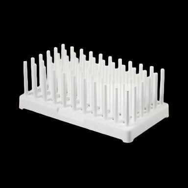 Nalgene™ Peg Rack Test Tube Rack for 14 to 17mm Tubes - White Polypropylene
