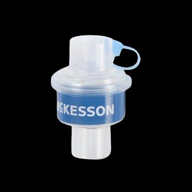 McKesson Mini In-Line Heat and Moisture Exchanger with CO2 Port for Pediatric to Adult Use