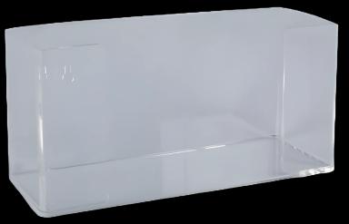 Glove Box Holder McKesson Horizontal Mounted 1-Box Capacity Clear 4 X 6.5 X 10.5 Inch Plastic