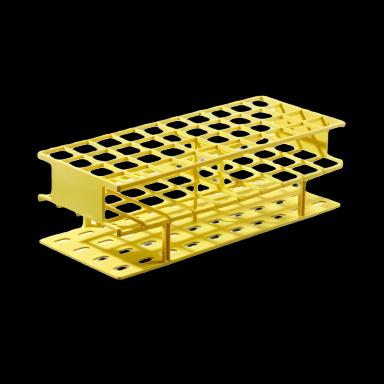 Nalgene Unwire 40-Place Test Tube Rack for 25 mm Tubes, Yellow - Durable Laboratory Tube Holder