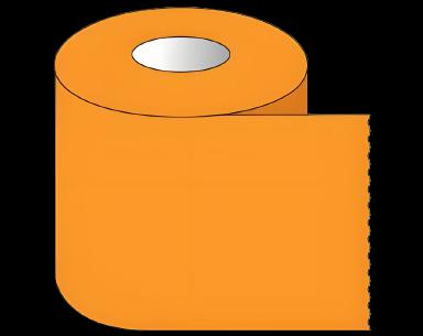 Shamrock Multipurpose Label Orange Blank Label Tape 2 X 500 Inch for Medical & Laboratory Use
