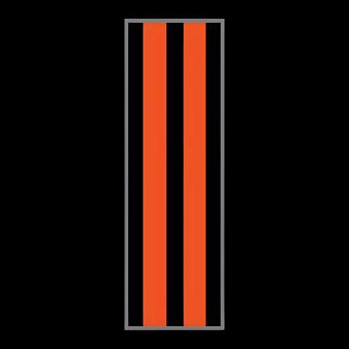 Blank Label Tape Key Surgical® Instructional Label Black / Orange Vinyl 1/4 Inch - T3100910
