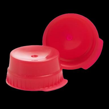 McKesson Red Polyethylene Snap Caps 16 mm - NonSterile Tube Closures for Laboratory Use