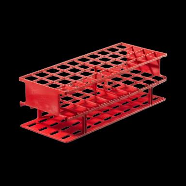 Nalgene™ Unwire™ 40-Place Test Tube Rack for 20 mm Tubes, Red - 5970-0520