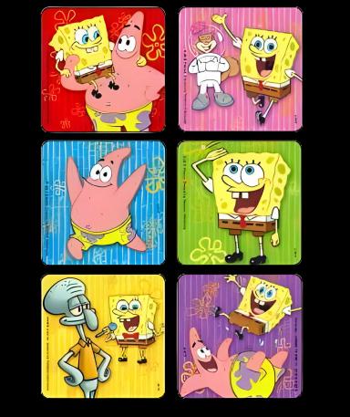 Disney® 75 per Unit SpongeBob Square Pants Sticker 2-1/2 Inch