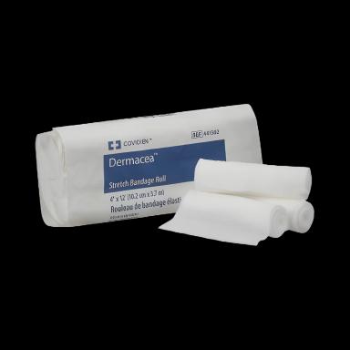 Conforming Bandage Dermacea™ 4 Inch X 4 Yard 12 per Pack NonSterile 1-Ply Roll Shape