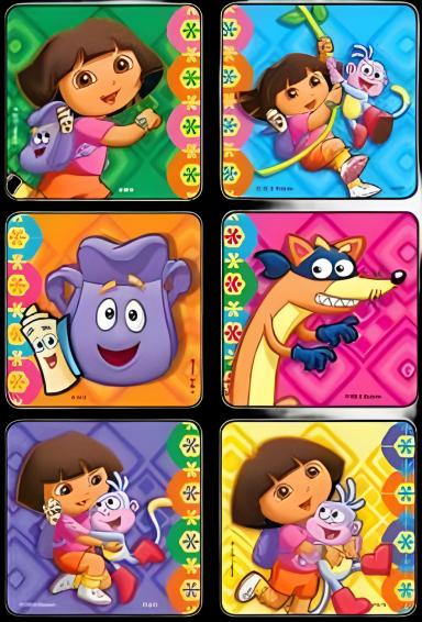 Kids Love Stickers® 90 per Pack Dora The Explorer Sticker 2-1/2 Inch