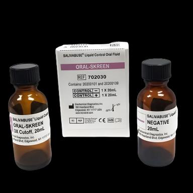 Drugs of Abuse / Toxicology Control Set Salivabuse® Oral-Skreen Oral Fluid Screen Positive Level / Negative Level 2 X 20 mL