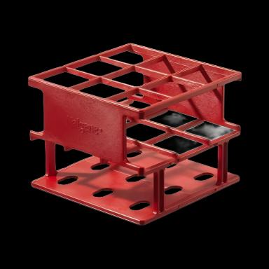 Nalgene Unwire Test Tube Rack 24-Place for 30mm Tubes, Red - Thermo Scientific 5972-0530