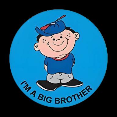 PDC® 2 Inch 'I'm A Big Brother' Reward Sticker for Pediatric Patients