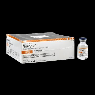 Naropin® Ropivacaine HCl, Preservative Free 0.2%, 2 mg / mL Injection Single-Dose Vial 20 mL