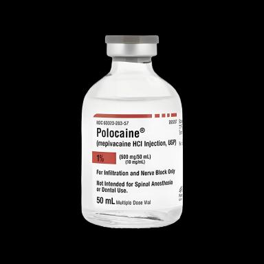 Polocaine® Mepivacaine HCl 1%, 10 mg / mL Injection Multiple-Dose Vial 50 mL - 1015870