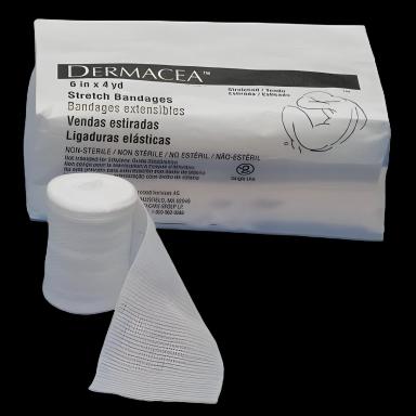 Conforming Bandage Dermacea™ 6 Inch X 4 Yard 1 per Pack Sterile 1-Ply Roll Shape