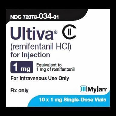 ULTIVA® Remifentanil HCl 1 mg Injection Single-Dose Vial 3 mL CII
