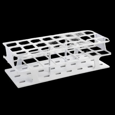 OneRack® Full Size Test Tube Rack, 24-Place, 15-50 mL Tubes, White, Durable POM