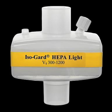 Heat and Moisture Exchanger with Filter Gibeck® ISO-Gard® 33.81 mg H2O / L Vt = 0.5 L 2.3 cm H2O @ 60 LPM - 28002