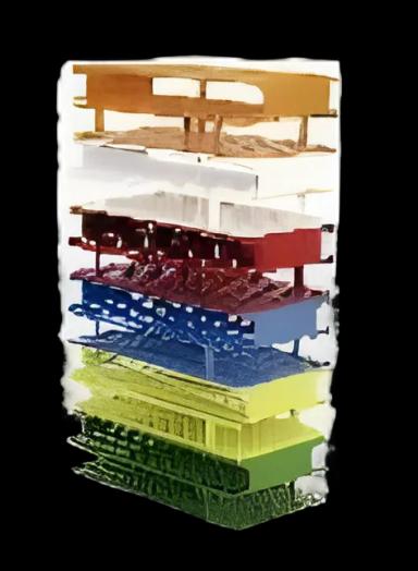 Nalgene™ Unwire™ 3-Tiered Test Tube Rack for 13 mm Tubes - Autoclavable, Chemical Resistant