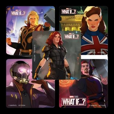 SmileMakers® 100 per Box Marvel What If Sticker 2-1/2 Inch