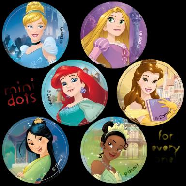 SmileMakers® Disney Princess Friendship Mini Dots Stickers, 0.875 Inch, 600 Count