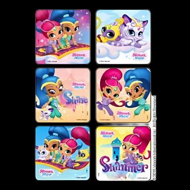 Kids Love Stickers® Shimmer Shine Stickers 75 Pack for Pediatric Rewards