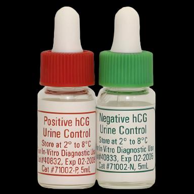 Bi-Level Human Chorionic Gonadotropin (hCG) Fertility Test Control Set - Urine Based, 2 x 5 mL