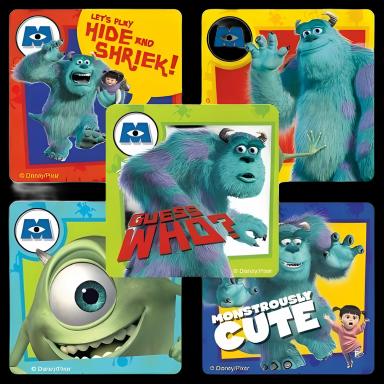SmileMakers® 100 per Box Disney Monsters Inc Sticker 2-1/2 Inch
