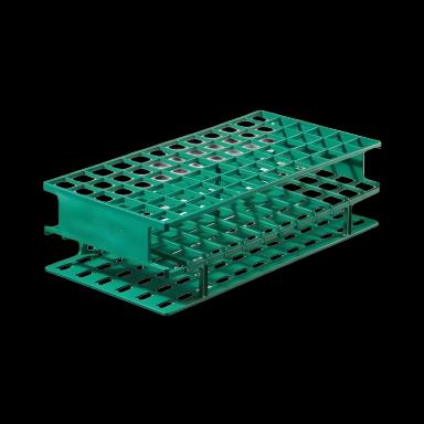 Nalgene™ Unwire™ 72-Place Green Test Tube Rack for 16 mm Tubes - Thermo Scientific