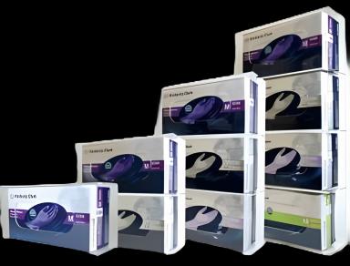 Glove Box Holder Side Load with Dividers Horizontal Mounted 2-Box Capacity Clear 3-3/4 X 11 X 11-1/4 Inch Acrylic