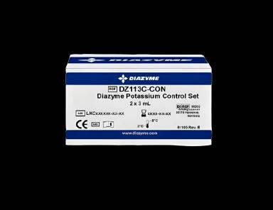 Electrolyte Control Set Diazyme Potassium 2 Levels 2 X 3 mL