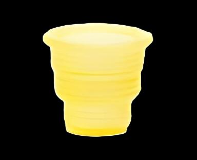 Hexa-Flex™ NonSterile Snap Cap for Blood Collection Tubes, Polyethylene, Yellow, Fits 10-18mm Tubes