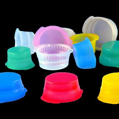 Cappers™ Tube Closure Polyethylene Double Tab Snap Cap Green For 13 mm Glass Evacuated Blood Drawing Tube / 12 mm Plastic Test Tube NonSterile