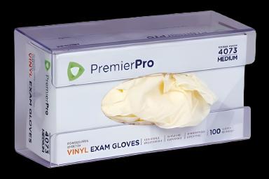 Glove Box Holder PremierPro™ Horizontal or Vertical Mounted 1-Box Capacity Clear 4 X 5-1/2 X 10 Inch Plastic