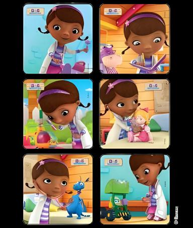 Disney® 75 per Roll Doc McStuffins Sticker 2-1/2 Inch