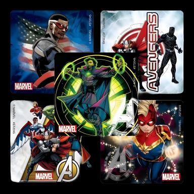SmileMakers® 100 per Box Avengers Force Sticker 2-1/2 Inch