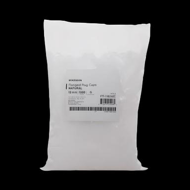 McKesson 13mm Polyethylene Flanged Plug Cap for Blood Drawing & Culture Tubes