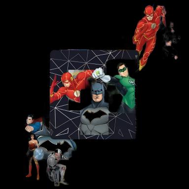 SmileMakers Justice League Stickers for Pediatric Rewards, 100/Box, 2-1/2 Inch