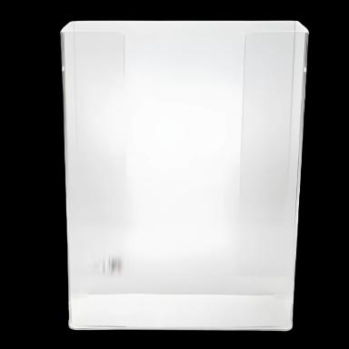 Acrylic Glove Box Holder for 3 Boxes, Wall Mount, Clear - 295x385x110mm