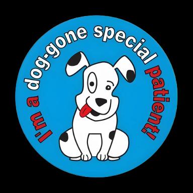 PDC® 'I'm A DogGone Special Patient' 2 Inch Reward Sticker for Pediatric Visits