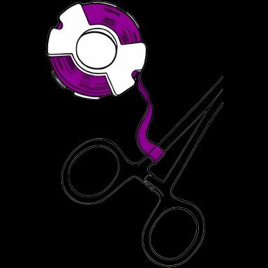 Blank Label Tape Barkley® Colored Identification Tape Purple Tape