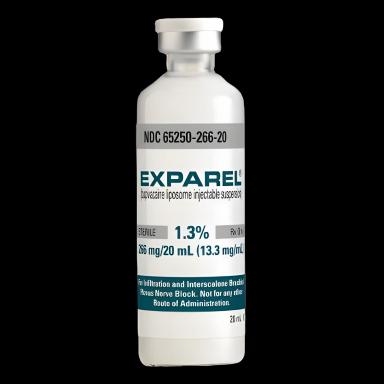 Exparel Bupivacaine Liposome 1.3% 20 mL Injection - Preservative-Free Post-Surgical Analgesia
