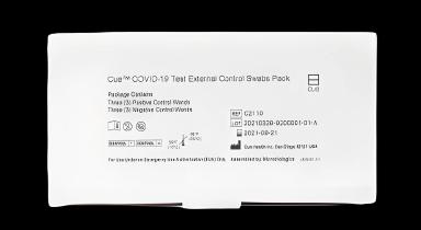 Molecular Diagnostic Control Set Cue™ COVID-19 Positive Level / Negative Level 6 Swabs