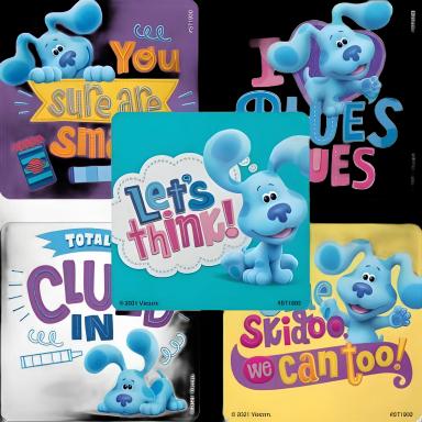 SmileMakers® 100 per Box Blue's Clues & You Skidoo Sticker 2-1/2 Inch